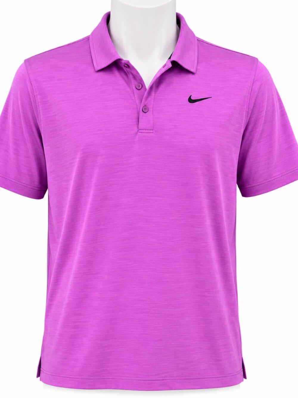 Nike Shirt Mens Large Purple Stripe Polo‎ Aeroreact Golf Sportswear Streetwear